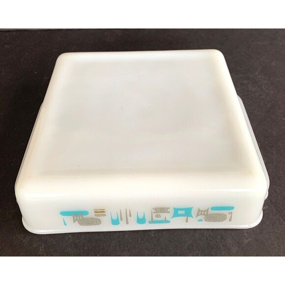 Anchor Hocking Vintage Fire King Baking Dish Atomic Blue Heaven 10" x 8.5" - Picture 6 of 8